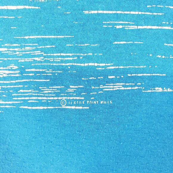 Vintage Textile Prints Key Largo Graphic T-Shirt Mens Large Blue Destination USA - Picture 3 of 6